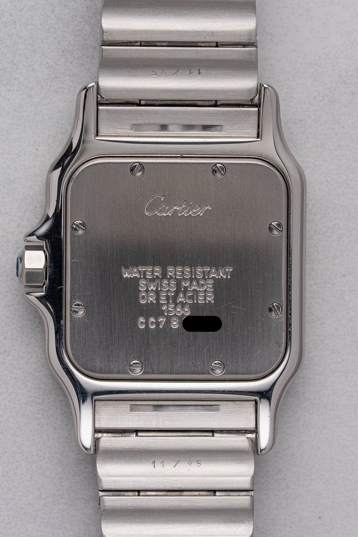 Cartier Santos Galbée 'Rhodium Dial'
